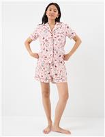 Pure Cotton Christmas Cocktail Shortie Set