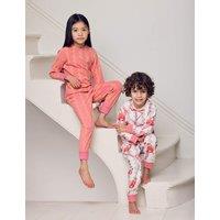 Chelsea Peers 2 Pack Cotton Rich Flamingo Pyjama Sets (1-12 Yrs) Pink