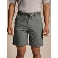 Boss Half Elasticated Waist Stretch Chino Shorts Beige