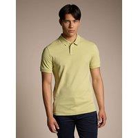 Boss Passenger Logo Label Slim Fit Polo Shirt Beige