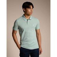 Boss Passenger Logo Label Slim Fit Polo Shirt Blue