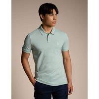 Boss Passenger Logo Label Slim Fit Polo Shirt Blue