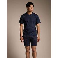 Boss Pure Cotton Pyjama Set Navy