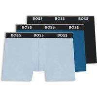 Boss 3 Pack Cotton Rich Boxers Blue Mix