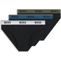 Boss 3 Pack Cotton Rich Logo Briefs Black