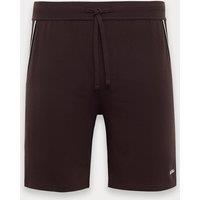 Boss Cotton Rich Jersey Pyjama Shorts Brown