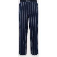 Boss Pure Cotton Striped Pyjama Bottoms Navy