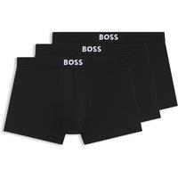Boss 3 Pack Microskin Trunks Black