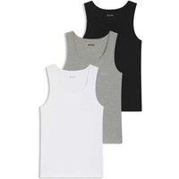 Boss 3 Pack Pure Cotton Vests White Mix