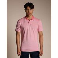Boss Peoxford New Logo Print Polo Shirt Pink