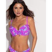 Pour Moi Ocean Breeze Wired Padded Bikini Top (B-G) Purple Mix