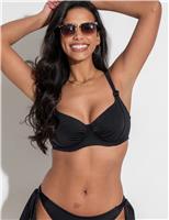 Pour Moi St Kitts Wired Plunge Bikini Top D-J Bright Blue