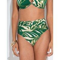 Pour Moi Samoa Printed High Waisted Bikini Bottoms Ivory Mix