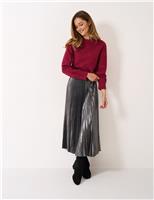 Sparkly Crew Neck Balloon Sleeve Jumper