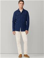 Hackett Pure Linen Overshirt Navy