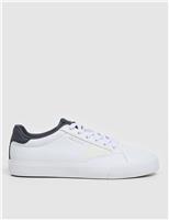 Leather Lace Up Trainers