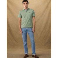Hackett Heritage Pure Cotton Tipped Polo Shirt Green
