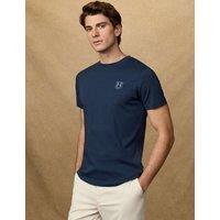 Hackett Pure Cotton Logo T-Shirt Navy