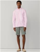 Hackett Regular Fit Pure Cotton Gingham Check Shirt Pink Mix