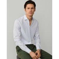 Hackett Tailored Fit Pure Cotton Floral Shirt Blue Mix