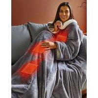 Silentnight Fleece Heated Wearable Blanket Medium Grey