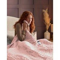 Silentnight Fleece Heated Throw Dusky Rose