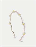 Occasion Beaded Flower Aliceband