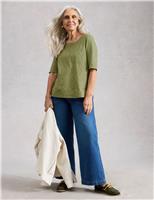 Pure Cotton Embroidered Top