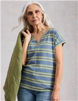 Pure Cotton Striped T-Shirt