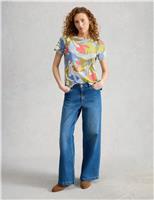 Pure Cotton Abstract Heart Print T-Shirt