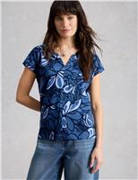 Pure Cotton Floral Print T-Shirt