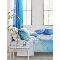 Designers Guild Pure Cotton 400 Thread Count Flat Sheet Blue Mix