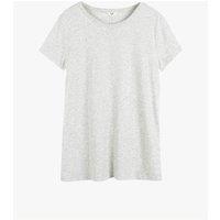 HUSH Pure Cotton Crew Neck Slim Fit T-Shirt Grey Marl