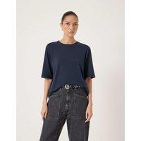 HUSH Cotton Rich T-Shirt Navy