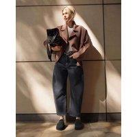 HUSH Mid Rise Barrel Jeans Grey