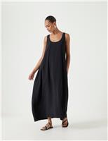 HUSH Liddie Air Flow Barrel Tank Dress Brown