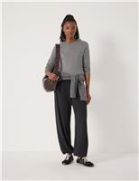 HUSH Cotton Blend Relaxed Joggers Dark Red