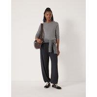 HUSH Cotton Blend Relaxed Joggers Black