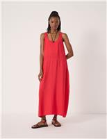 HUSH Liddie Air Flow Barrel Tank Dress Red