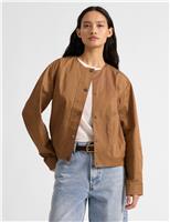 Albaray Cotton Blend Lightweight Jacket Tan