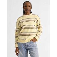 Albaray Pure Cotton Striped Jumper Yellow Mix