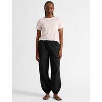 Albaray Pure Cotton Balloon Trousers Black