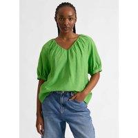 Albaray V-Neck Top Green