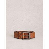 White Stuff Leather Multi Punch Belt Tan