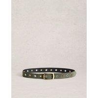 White Stuff Leather Reversible Jeans Belt Black Mix