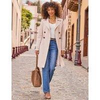 SOSANDAR Cinched Waist Trench Coat Natural