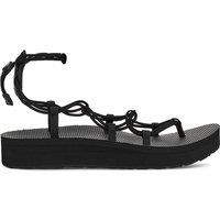 Teva Strappy Wedge Gladiator Sandals Black