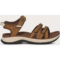 Teva Leather Sporty Ankle Strap Flat Sandals Tan