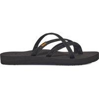 Teva Strappy Flat Flip Flops Black Mix