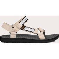 Teva Embellished Ankle Strap Flat Sandals Cream Mix